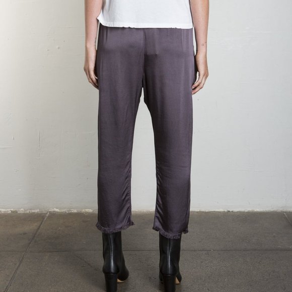 Satin drop crop pant Navy fromVenice Beach Pharoah—Like Jaga designs - Picture 8 of 10